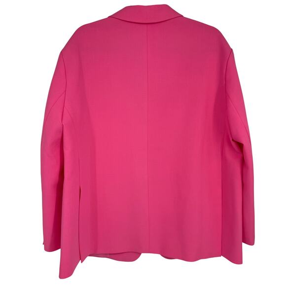 The Frankie Shop Bea Oversized Blazer in Fuschia Hot Pink XXS - Picture 11 of 13